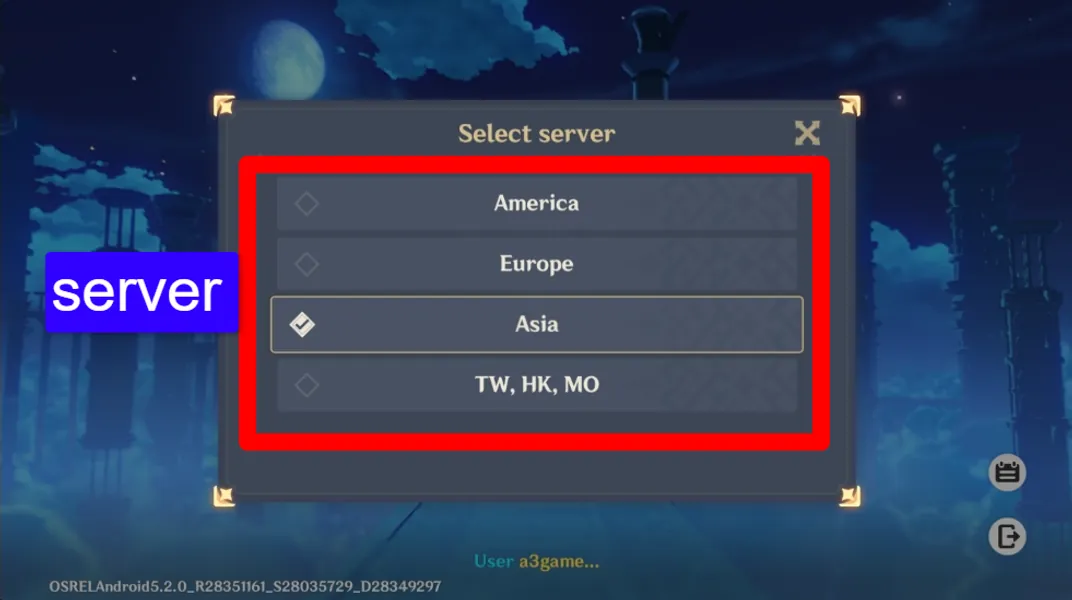 Server Screenshot