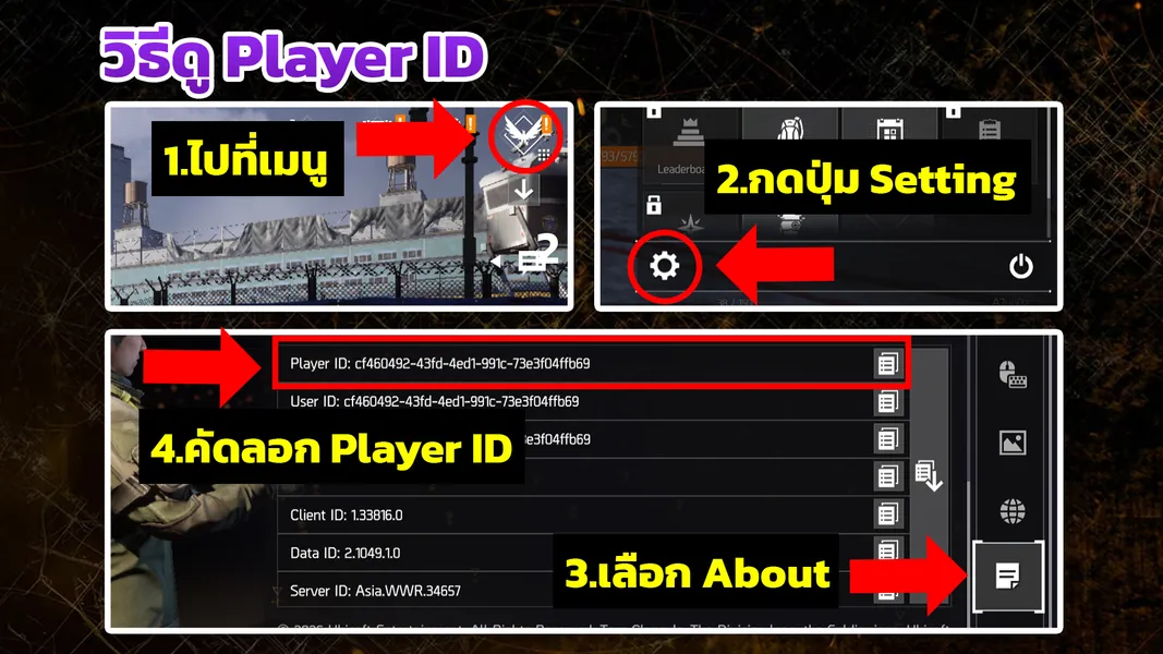 Player ID Screenshot
